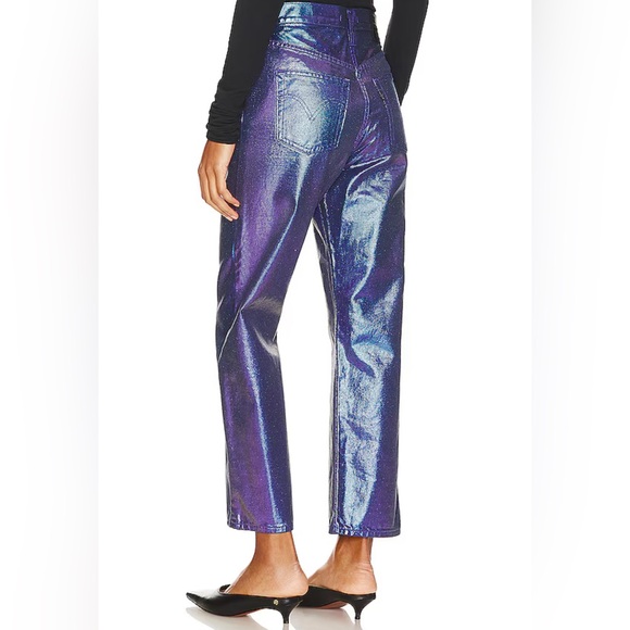 Levi’s Ribcage Straight Ankle Coated Denim - Picture 2 of 5